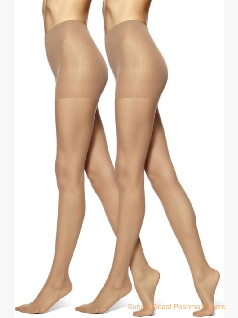 Control Top Pantyhose With Sheer Toe Nylon Shapewear